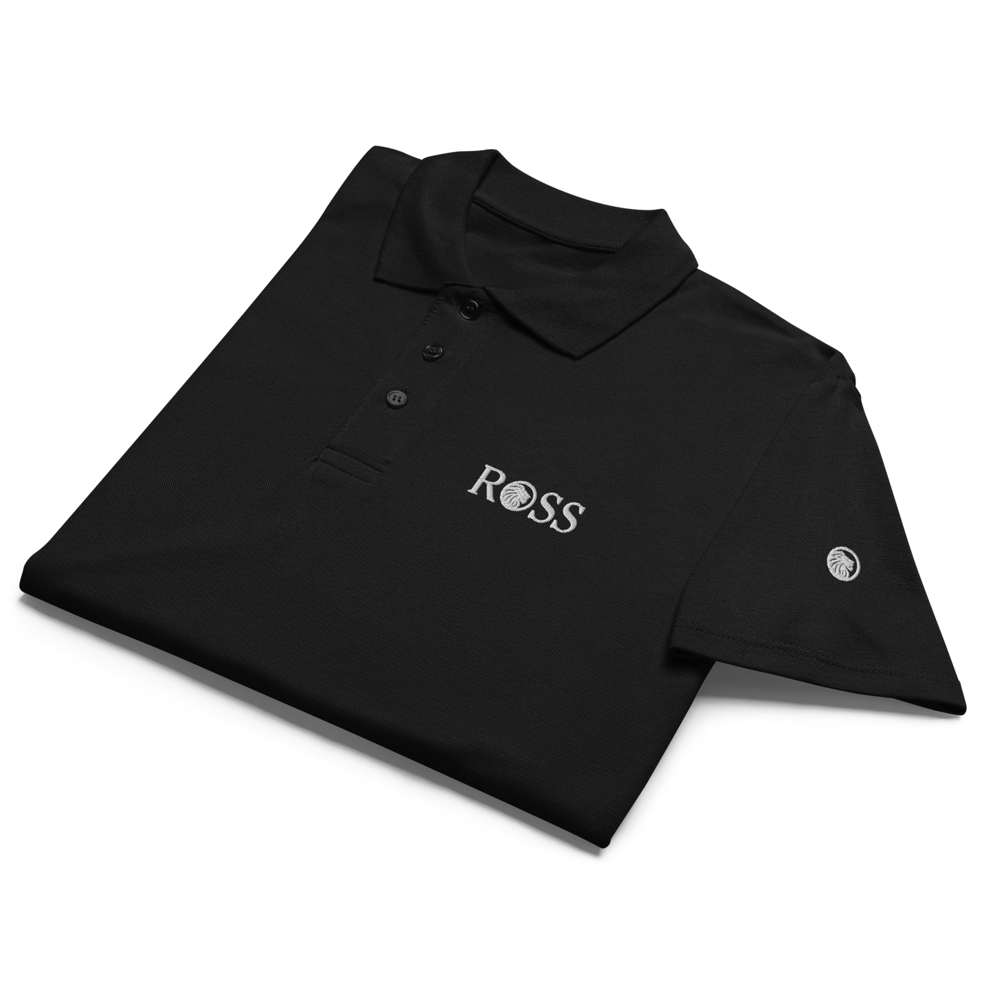 Polo noir premium unisexe
