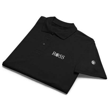 Polo noir premium unisexe